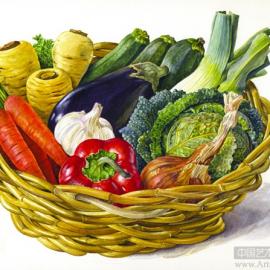 Rosie Sandersh花卉水果绘画欣赏