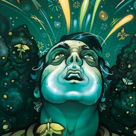 美国Owen Schumacher夸张的人物插画