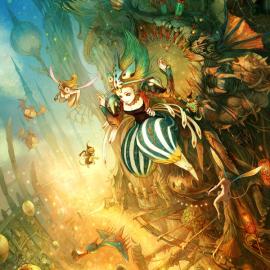 《爱丽丝梦游仙境》主题插画