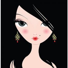 人物矢量插画的各式发型设计欣赏（二）