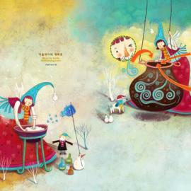 韩国插画师doldabang儿童插画欣赏