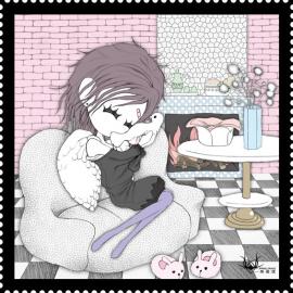 一亮俊成《冬日寄暖》绘本插图