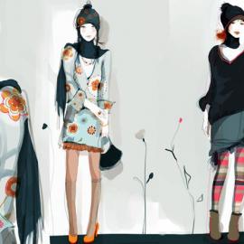 sophie griotto时尚女性插画