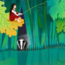 画儿晴天《悠悠花巫》插画选