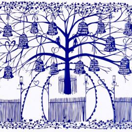 国外新锐插画师剪纸艺术插画