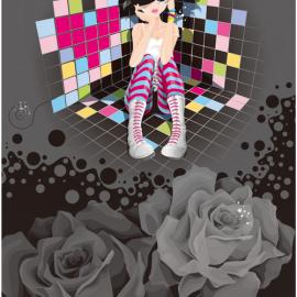 夏她她插画欣赏