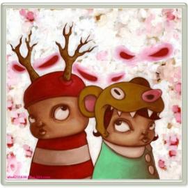 怪诞的儿童插画