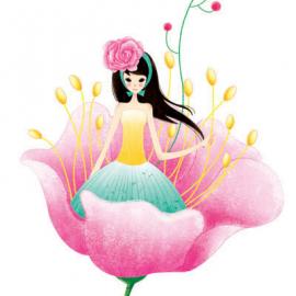 蓝（稀释深蓝）插画―爱情绘本