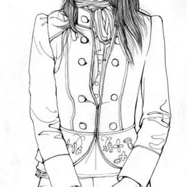 时尚生活女孩插画