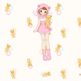 可爱天使宝宝插画