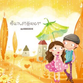 sunflower的插画-In love