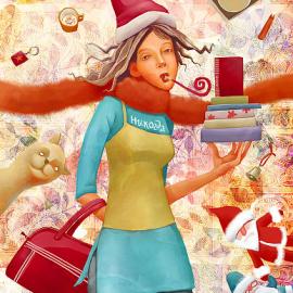 grivina人物插画欣赏《一》