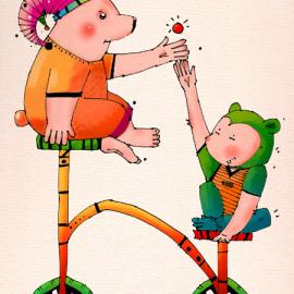 蓝风花 个人插画作品