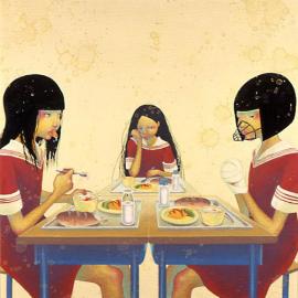 上田风子另类插画作品《女孩们的秘密游乐园》一