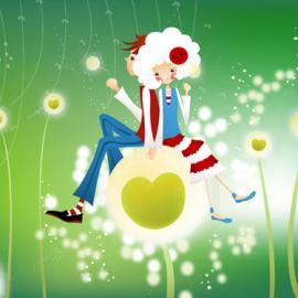 纽扣MM插画欣赏