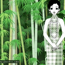 韩国 uchon 时尚淑女插画