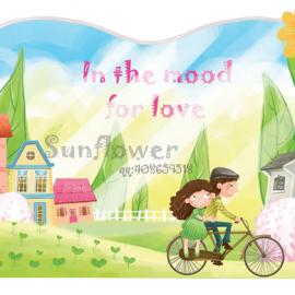 sunflower绘制的相框插画