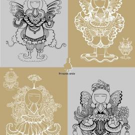 薛微笑插画作品