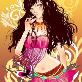 金画奖时尚美少女插画作品欣赏[一]