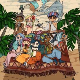 五花豆鲨鱼娃 插画作品(三)