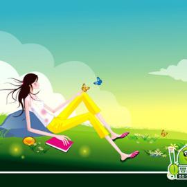 豆不丁插画作品---<<春之物语>>