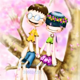 插画欣赏：一起的快乐