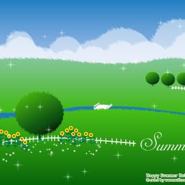 韩国矢量插画--夏天的童话[下]