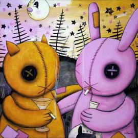 忧郁堕落的兔子 精彩插画（一）