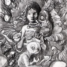 加拿大Aaron Sikstrom素描作品欣赏二