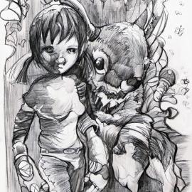 加拿大Aaron Sikstrom素描作品欣赏一