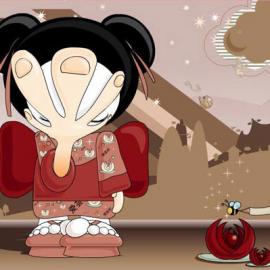 Elisa Sassi 的日式风格插画欣赏一