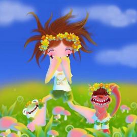 童话故事插图《奇幻之旅》