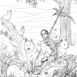 张德霖《女孩和狼》CG教程