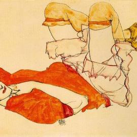 奥地利画家席勒--传统手绘作品