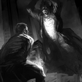 Mattias Synyggl黑白艺术绘画作品赏