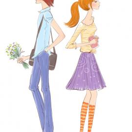 吱源君时尚插画作品鉴赏