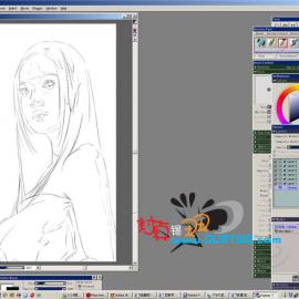 临摹人物绘画过程