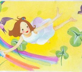 儿童插画--种钱的兔子