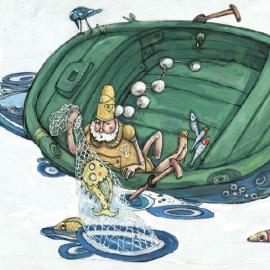 情趣生动的彩铅小画