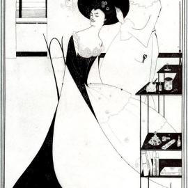 插画大师比亚兹莱作品[黑白的魅力]