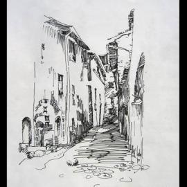 钢笔画作品集欣赏