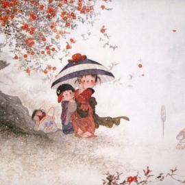 一寸相思一寸灰儿童插画欣赏