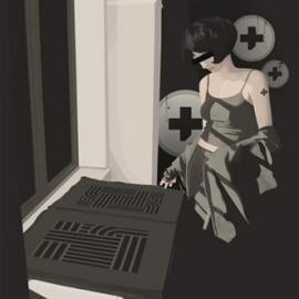 韩国灰调时尚插画欣赏