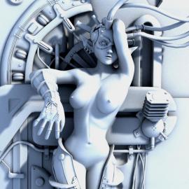 大幅优秀CG作品鉴赏--I am robot（多图)