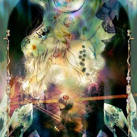 卡通插画：花之妖精