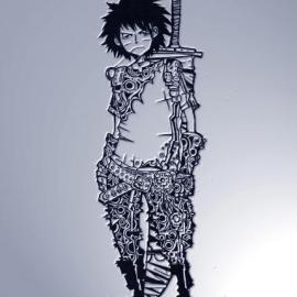 金属质感的漫画作品