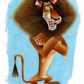 《马达加斯加》角色概念设计