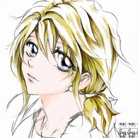 手绘作品－美丽女孩