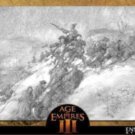 微软游戏颠峰大作《帝国时代III》原画欣赏