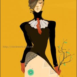 一组色彩妖艳的个性插画（一）